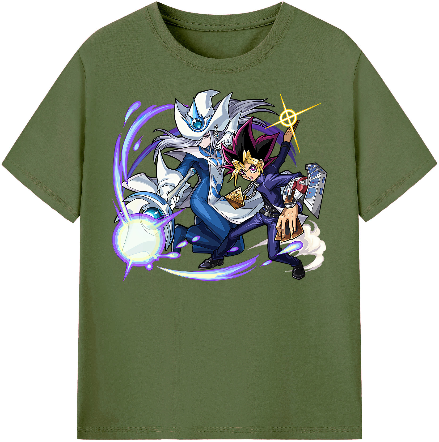 （画像用） 遊☆戯☆王 Yu-Gi-Oh! 綿100％半袖Tシャツ（フロントプリント）